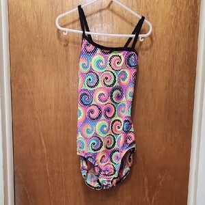Weissman Multicolor Swirl Leotard